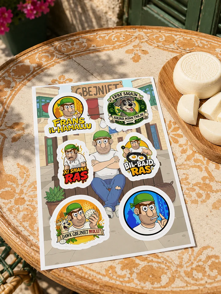 Frans il-Ħamallu – Sticker Sheet (LIMITED Edition) product image (2)