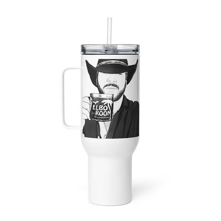 Cowboy Pete "Day Drinker" 40oz Neon Insulated Mug — Elbo Room Social Club Edition product image (1)