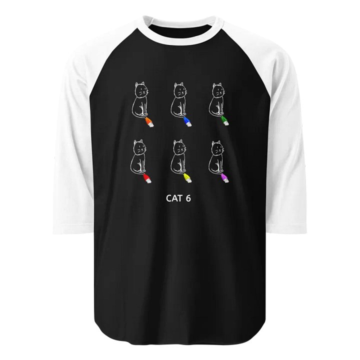 Cat 6 - Raglan Tee product image (2)