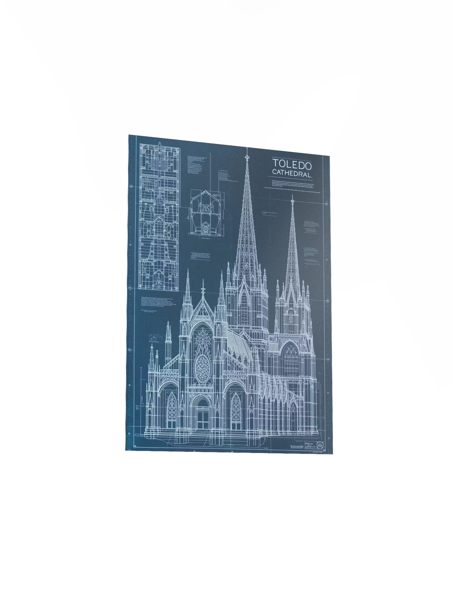 Toledo Cathedral: Primate of Spain Architectural Blueprint (Gothic Masterpiece) product image (24)