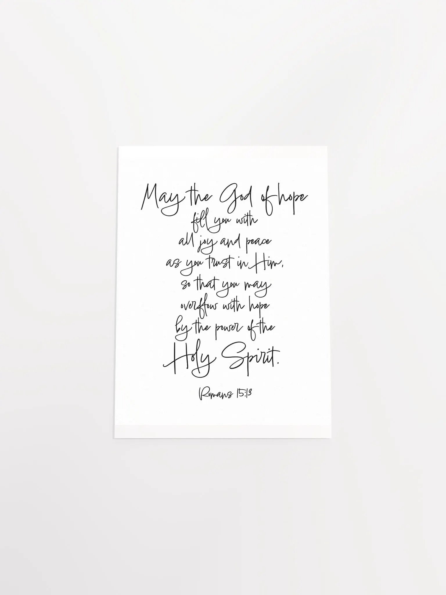 May the God of Hope Fill You with Joy and Peace - Print product image (4)
