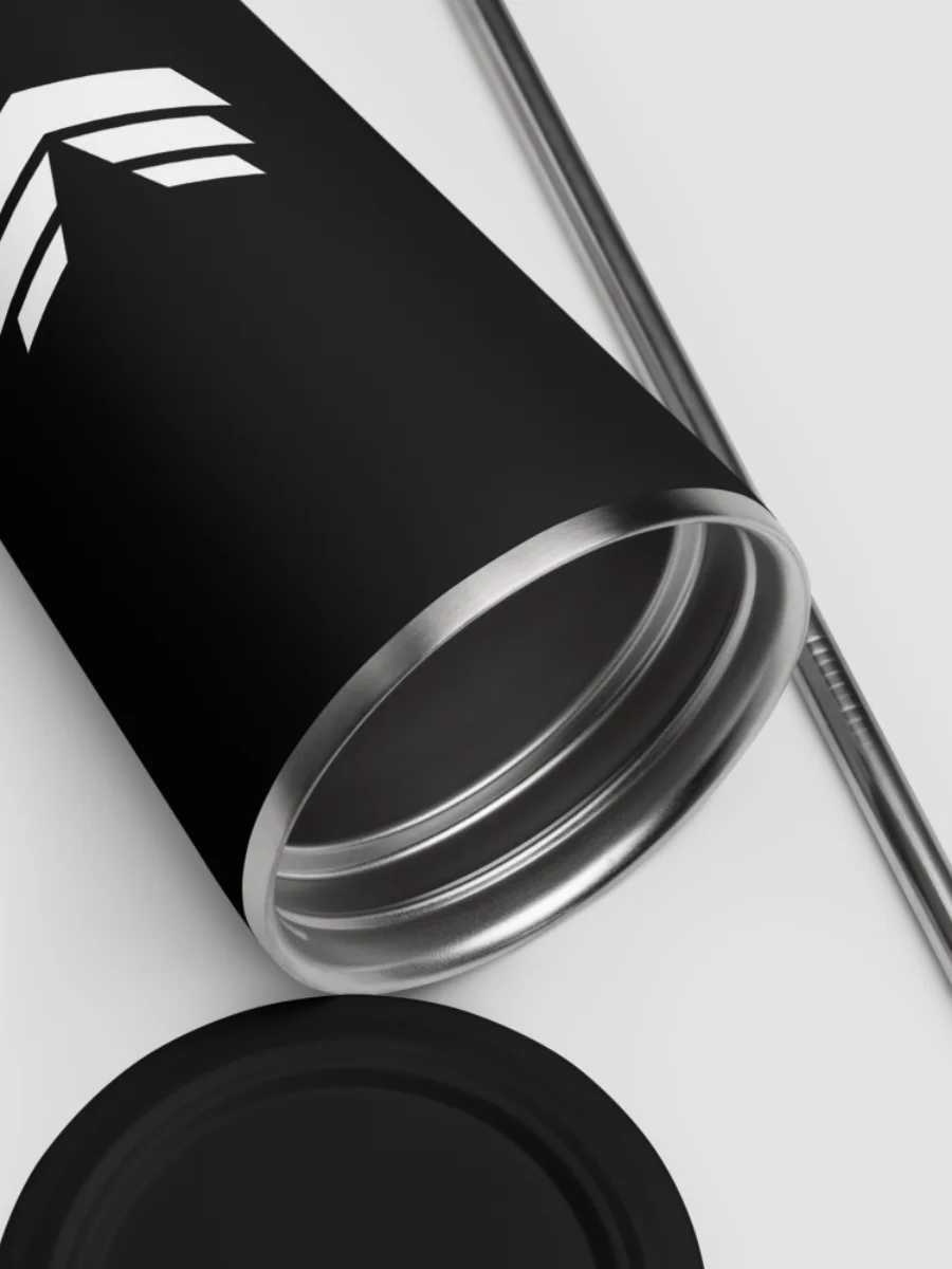 Insulated Tumbler with Straw - Black product image (6)