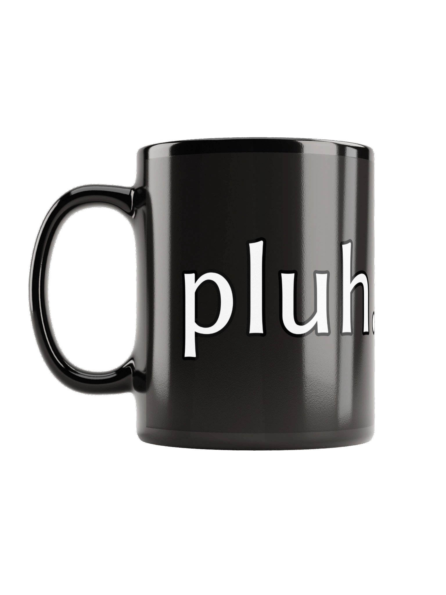 pluh. Black Glossy Mug product image (1)