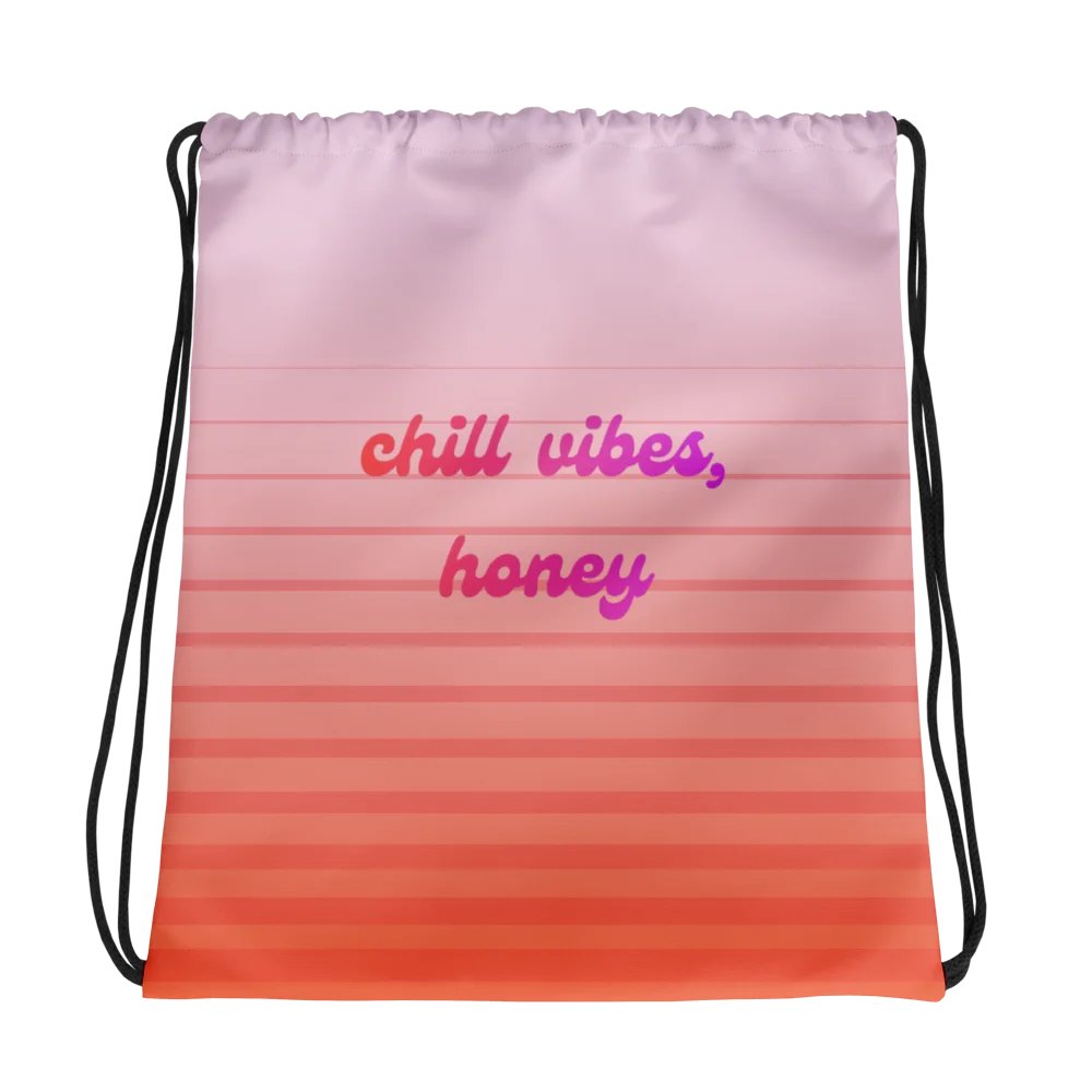 chill vibes drawstring bag product image (1)