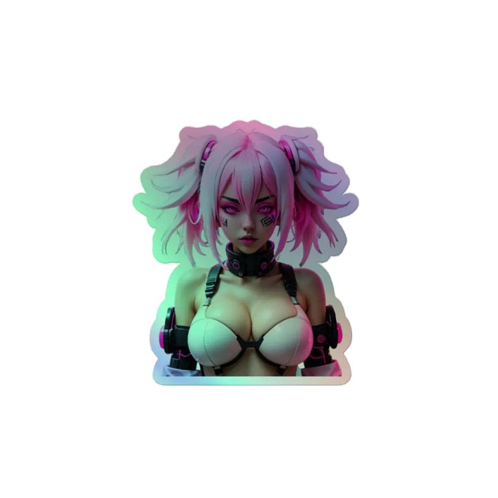 Cyberpink Holographic Sticker Set product image (2)