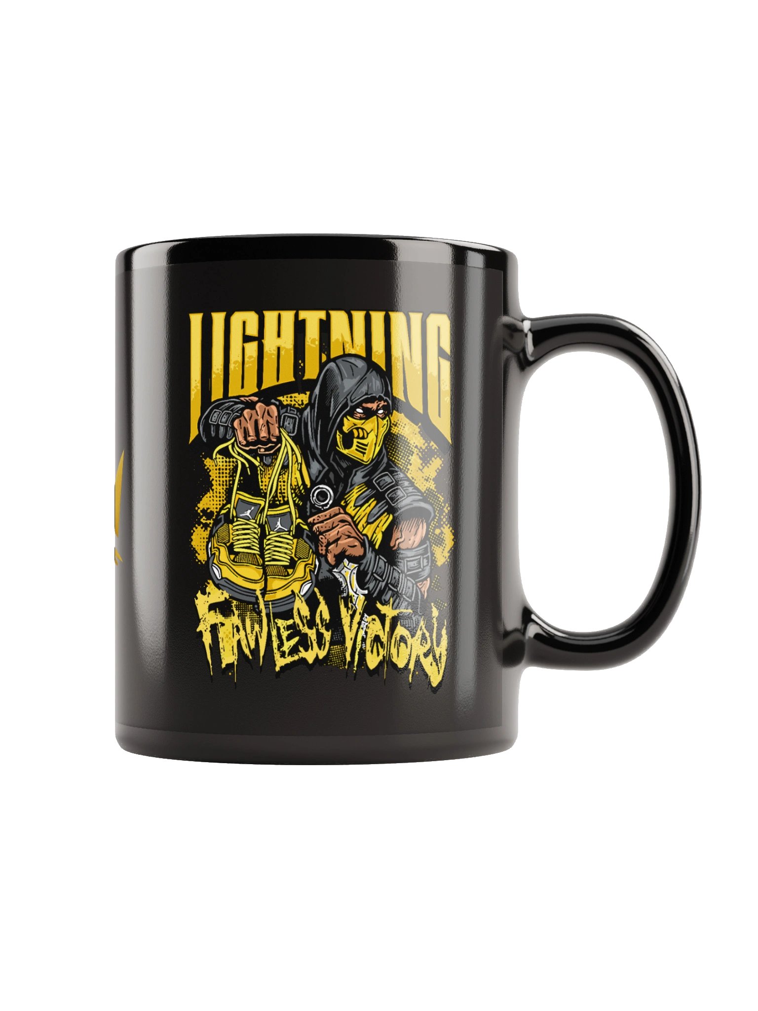 Ceramic Mug – "Lightning Victory Crown" Modern Graphic Coffee Mug for Daily Use product image (1)
