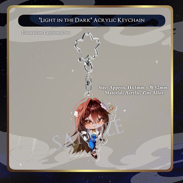 Light in the Dark Acrylic Keychain product image (1)