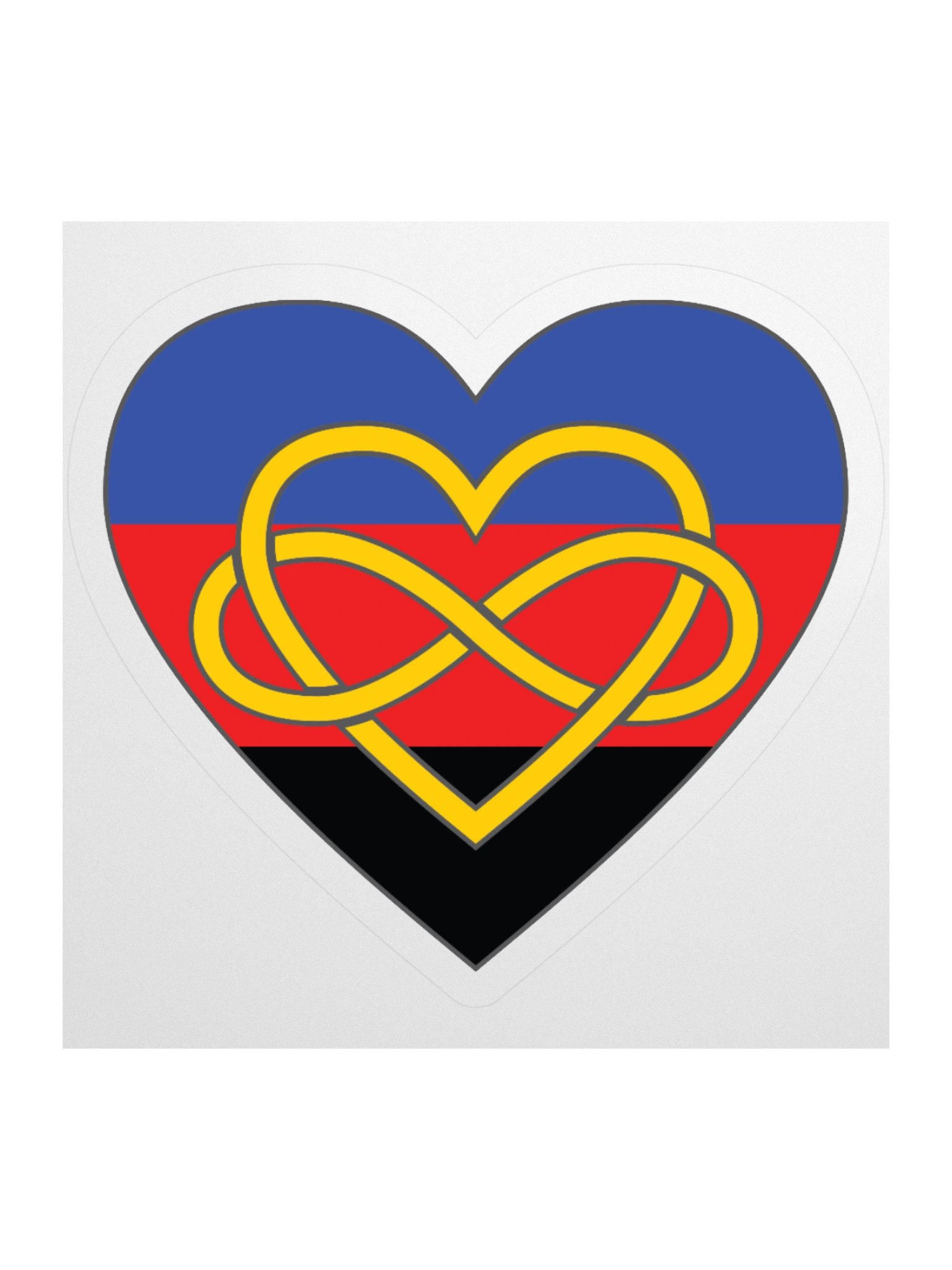 Polyamory Pride Flag Polyamory Infinity Heart Sticker product image (2)