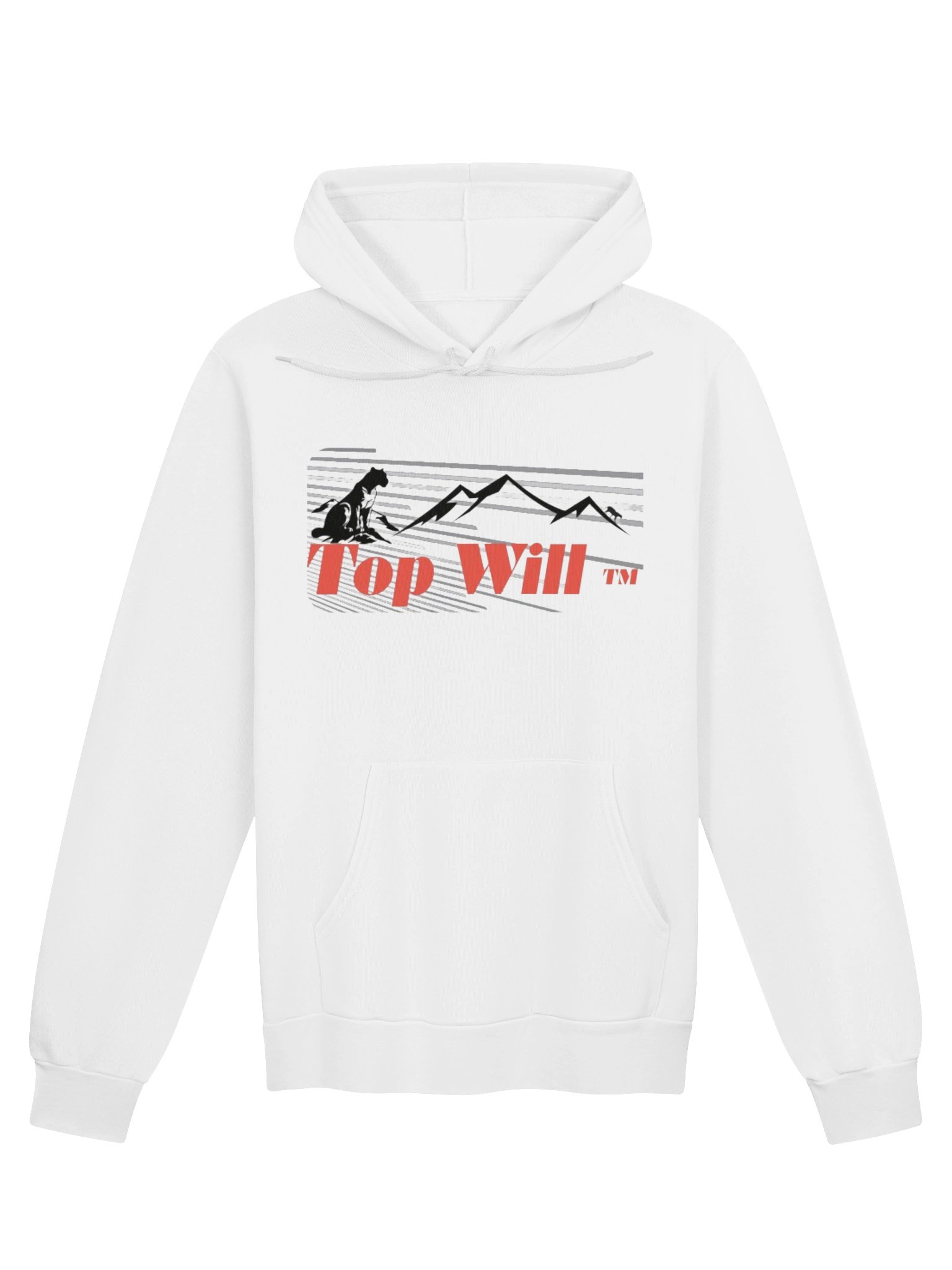 Top Will ™ White & Red Spectrum Hoodie product image (1)