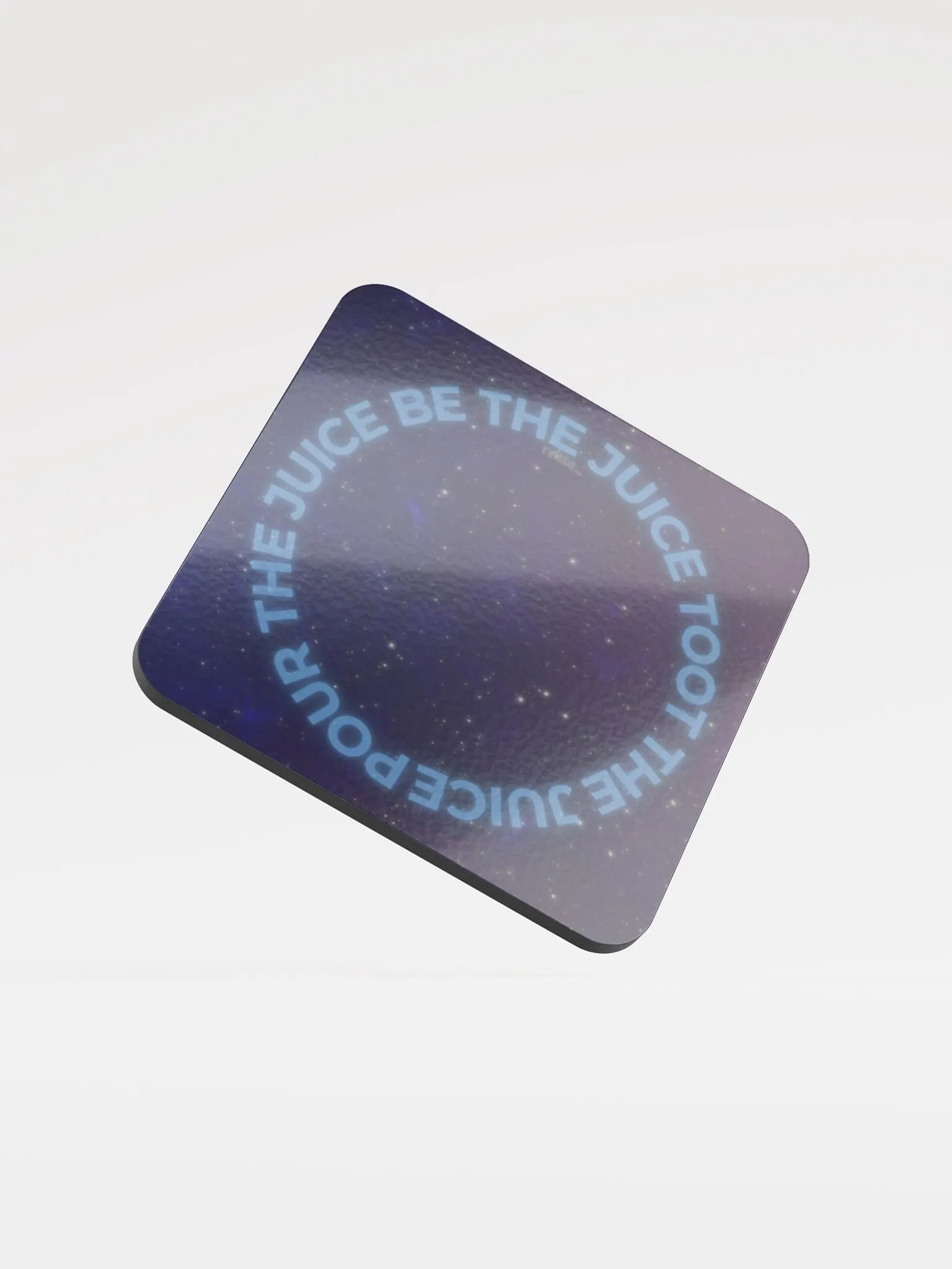 Pour. Be. Toot. Blue Text Coaster product image (1)
