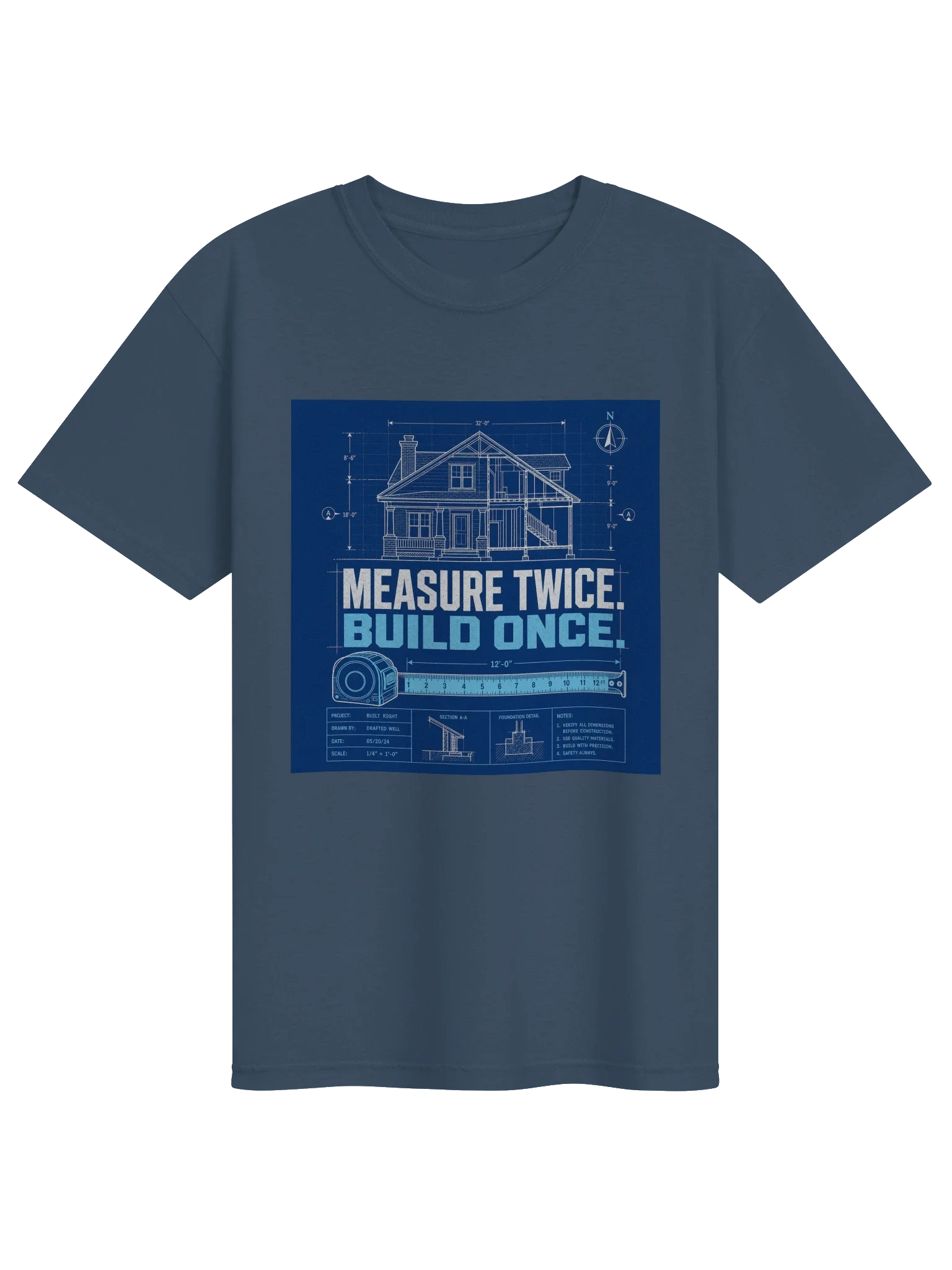 Measure Twice Build Once Tee — view 9
