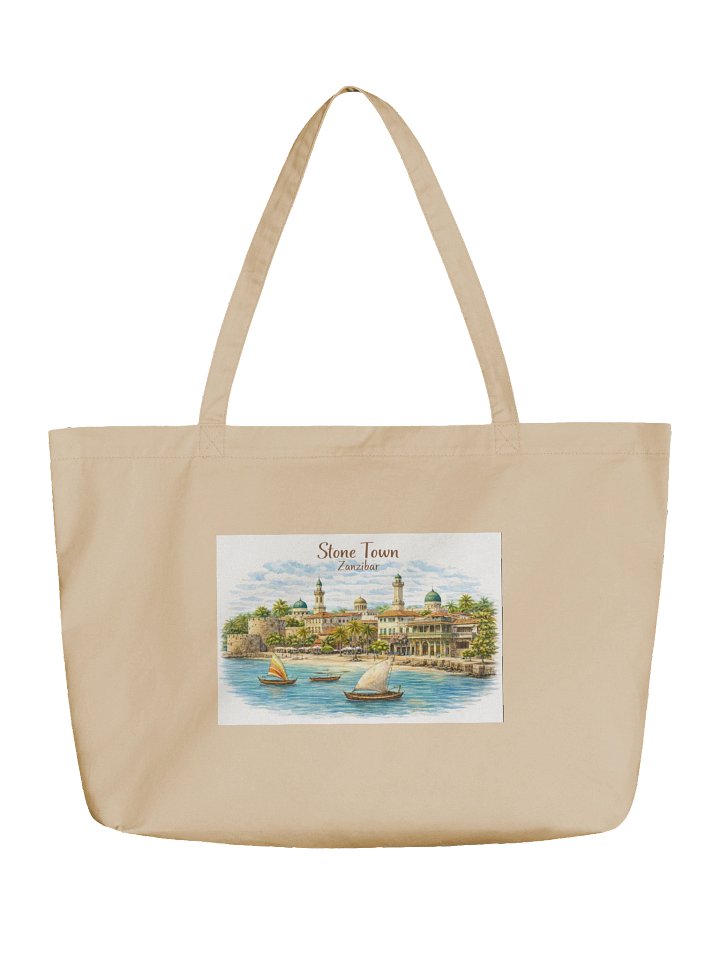 Stone Town Tides & Time Watercolour Tote product image (5)