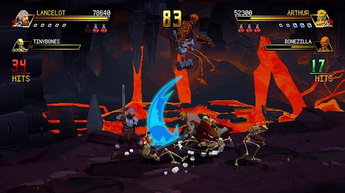 在霓虹與影子的交界，Blades&Battles如同舊日宮廷決鬥。2.5D像素勾勒立體戰場，亞瑟與蘭斯洛特在劍光裡並肩，聽見金斧王國的回聲。這款作品以復古節拍重現街機的黃金節奏，又用現代技術賦予史詩般的流暢與層次，讓每一招都像在夢境裡落下的詩句。合作...