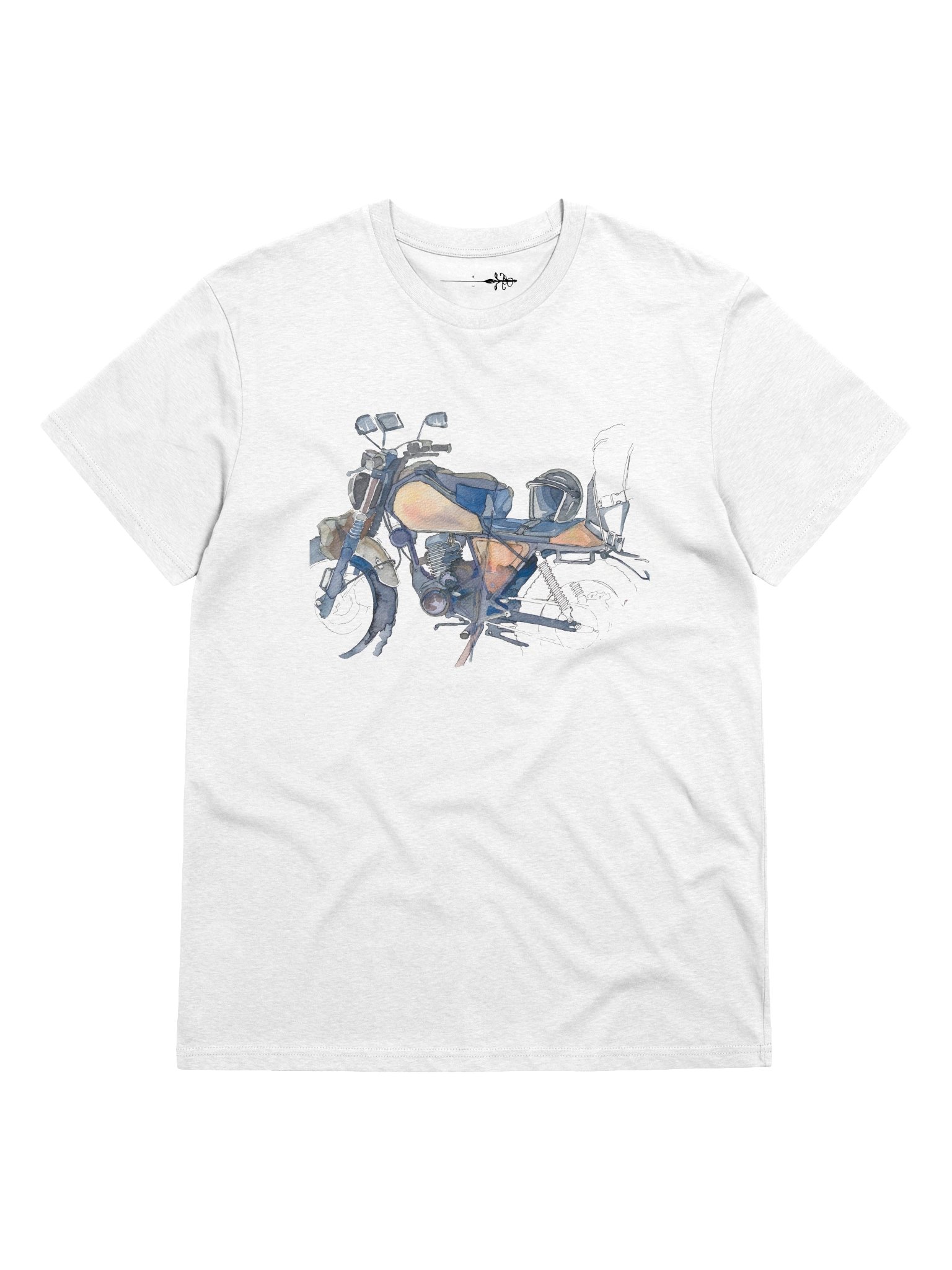 "Watercolor Moto Sketch" Unisex T-Shirt product image (1)