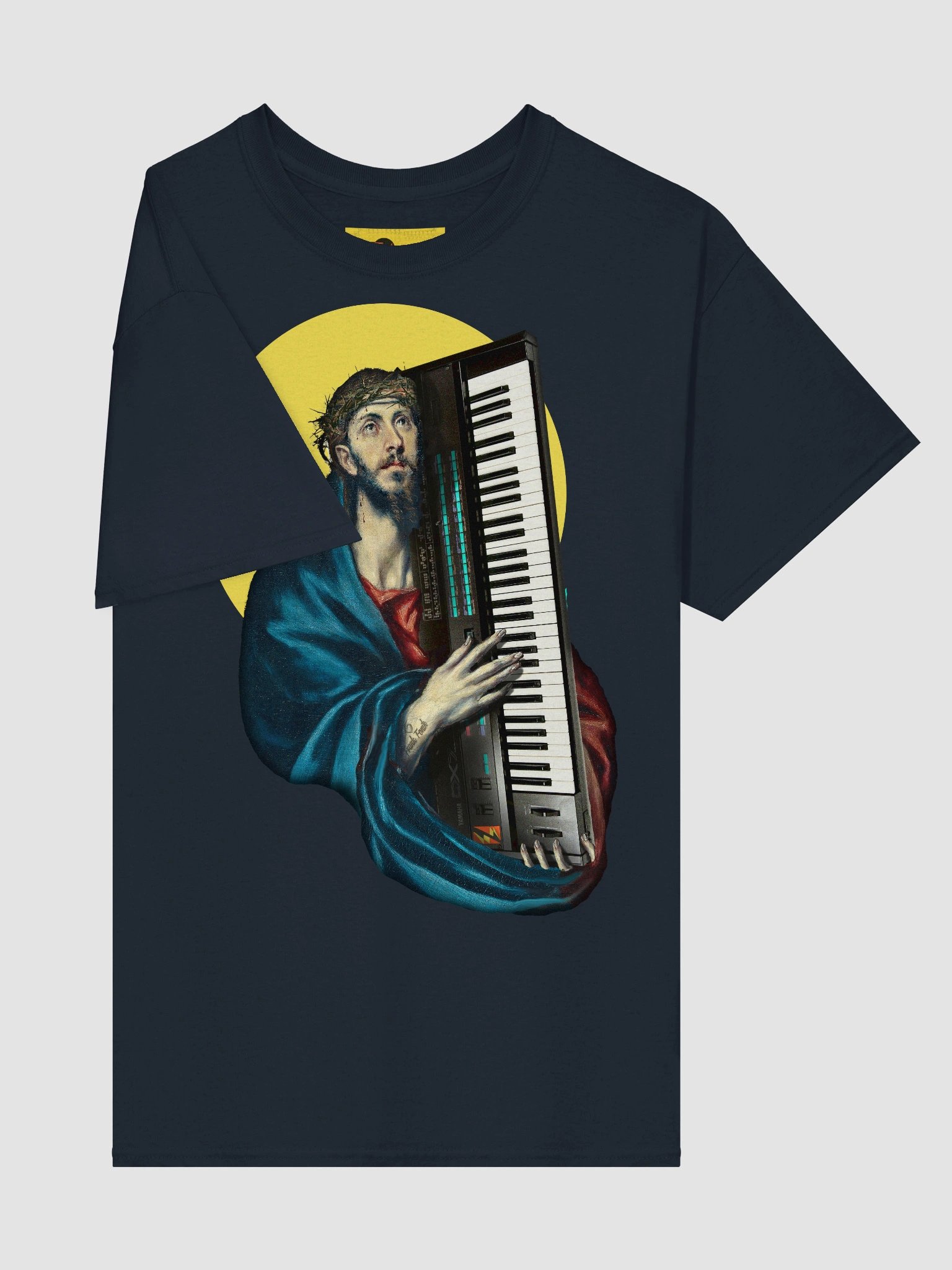Christ Carrying the d-x-7 , EDM Tecno Unisex t-shirt product image (4)
