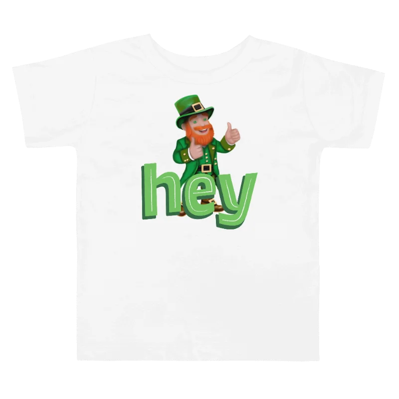 "hey" Leprechaun Toddler T-Shirt product image (1)