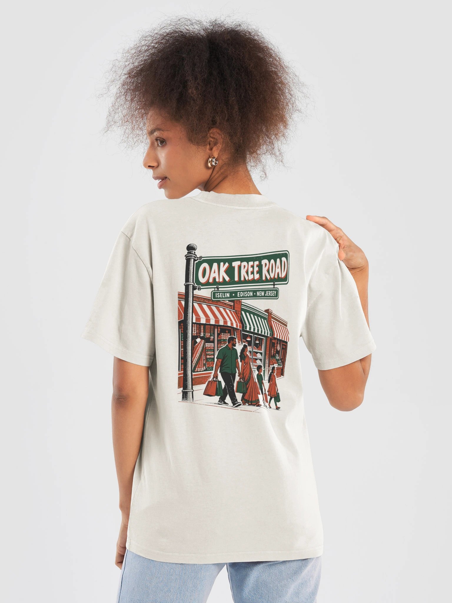 Oak Tree Road (Oversized Faded Tee, Front and Back) product image (6)