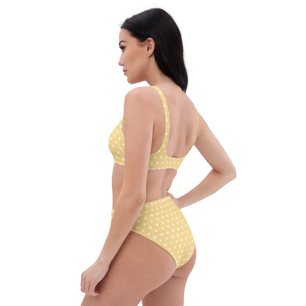 Pastel Heart Seamless Pattern High Waisted Bikini - V2 product image (6)