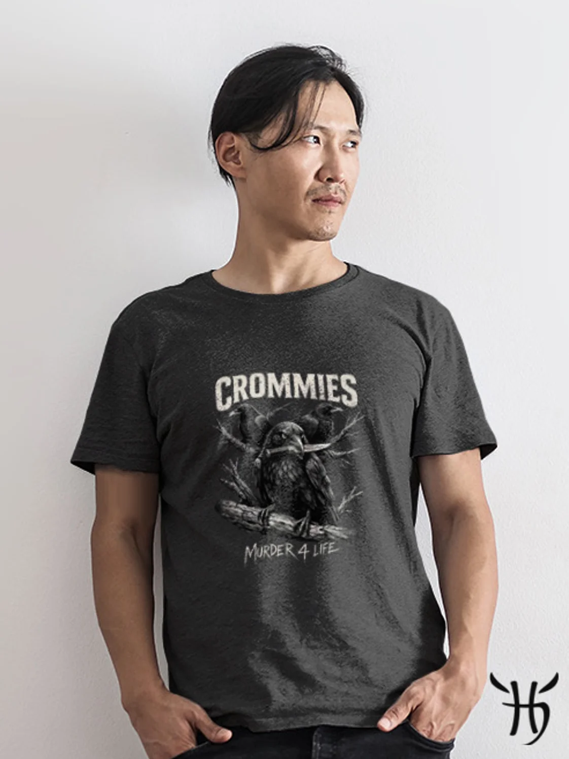 Crommies – Murder 4 Life Shirt | Original Crow Graphic Tee product image (2)