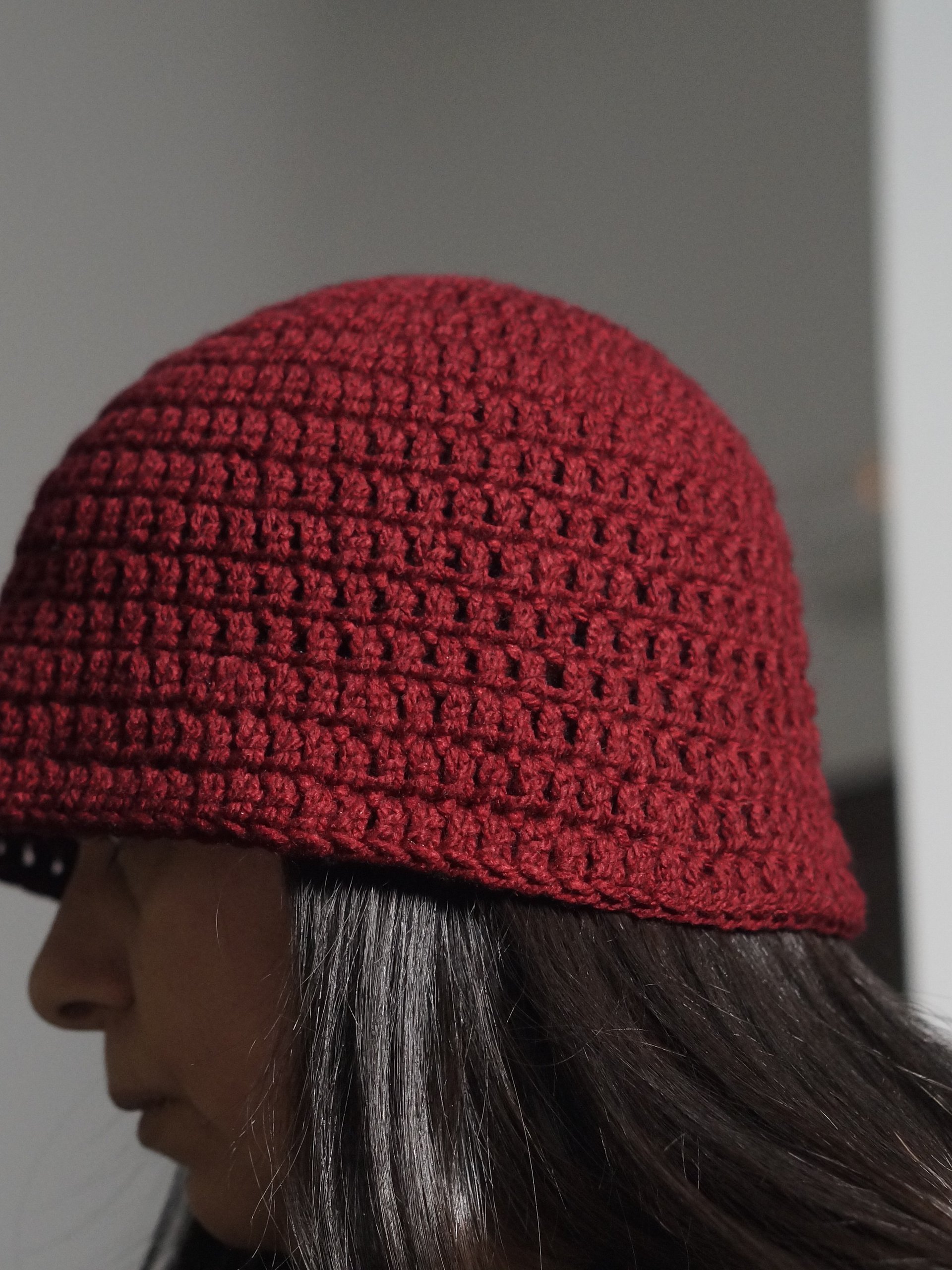 Double crochet bucket hat crochet pattern product image (5)