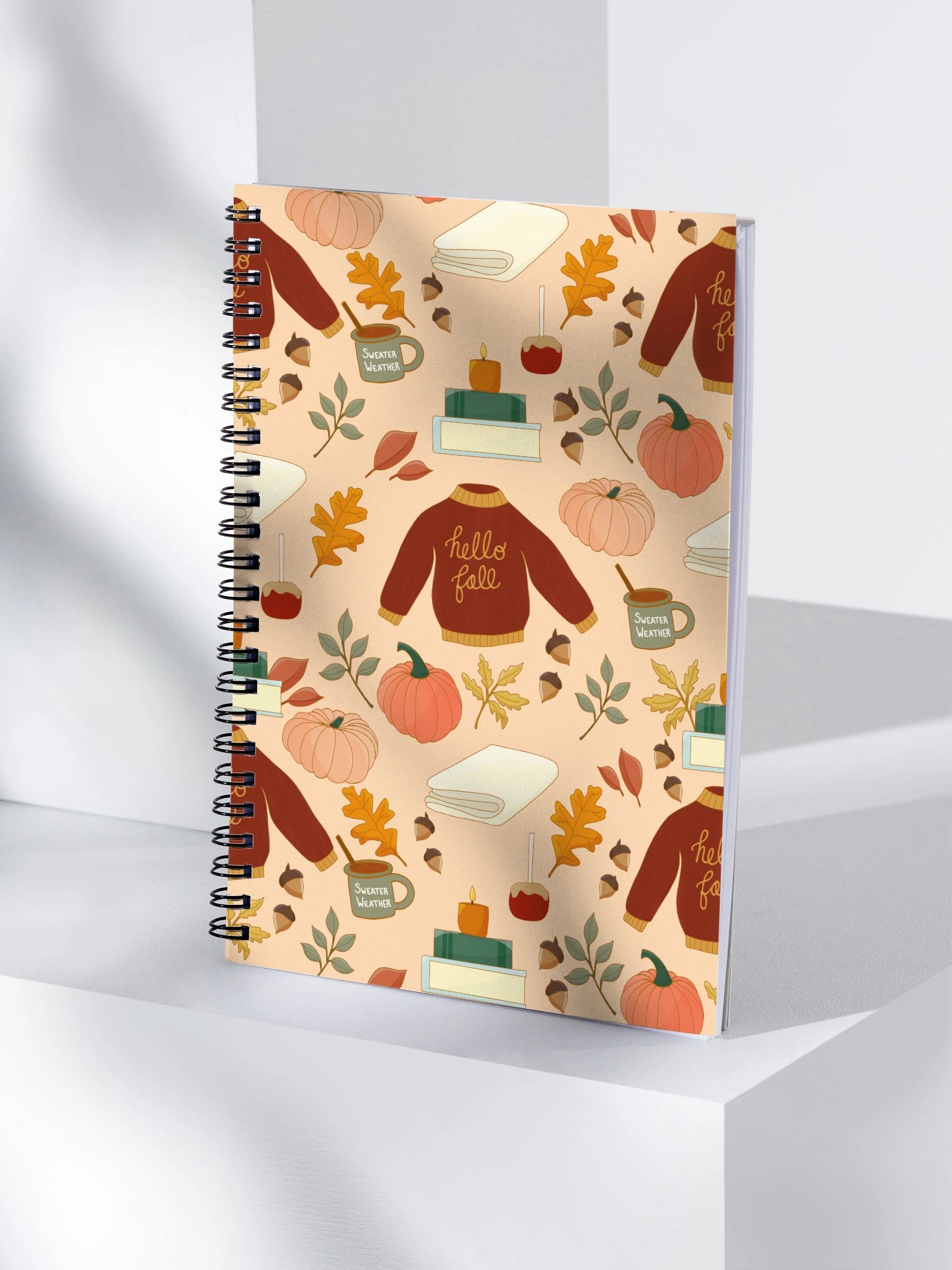 Cozy Fall Spiral Notebook product image (5)