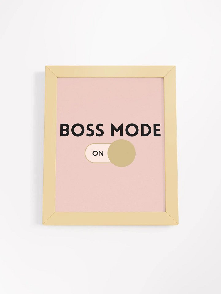 Boss Mode Wall Art - Pink product image (2)