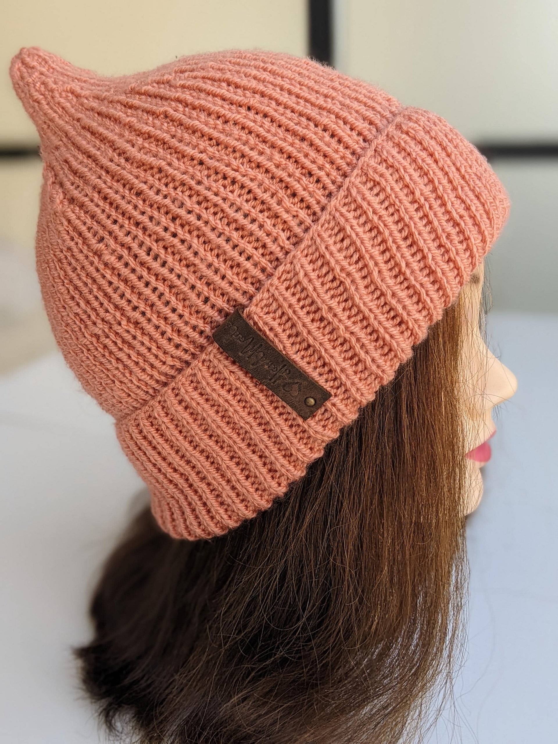 Knit Ribbed Smooth Hat Pattern product image (4)