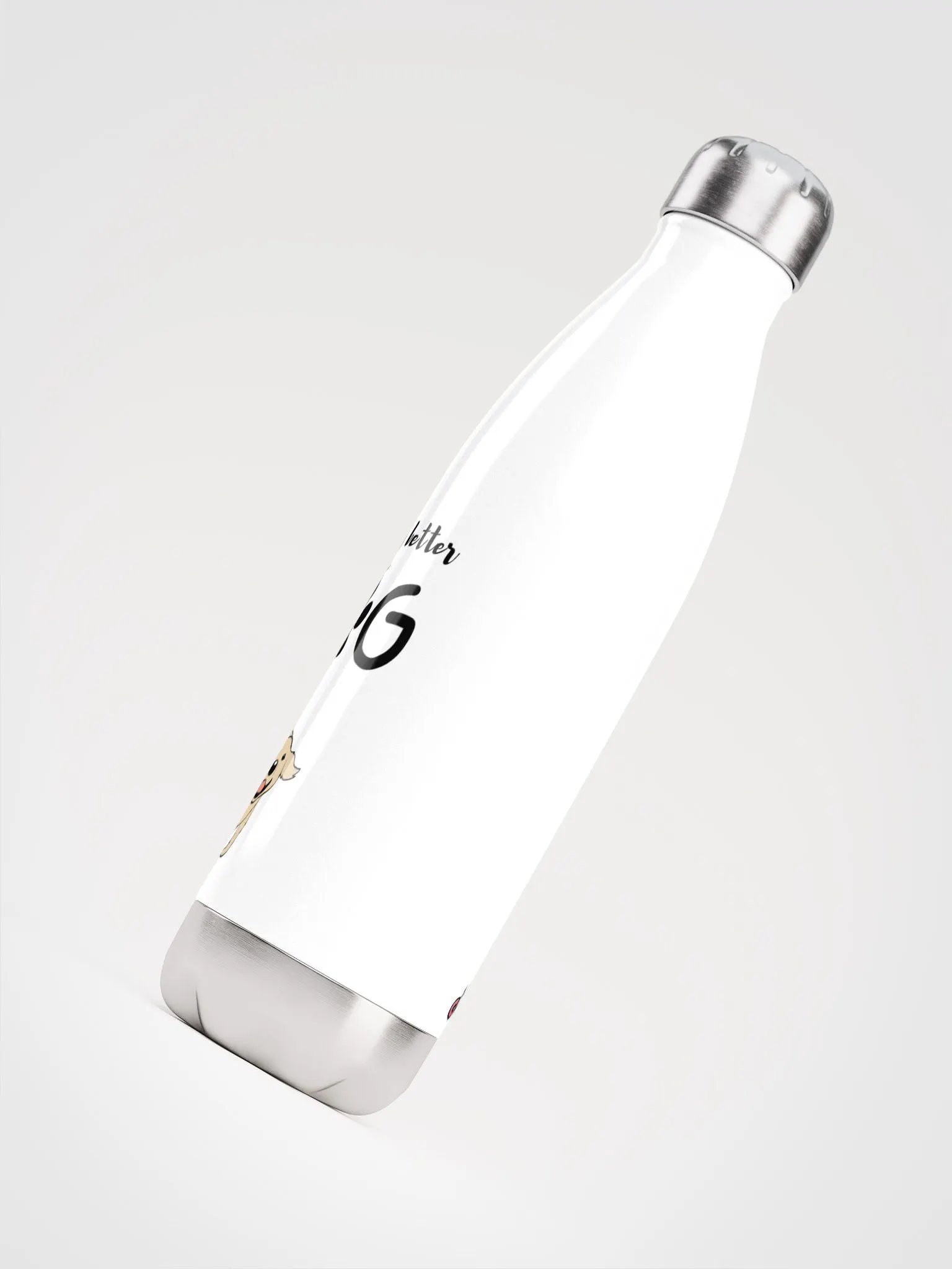 Investing is better with a dog - Stainless Steel Water Bottle product image (4)