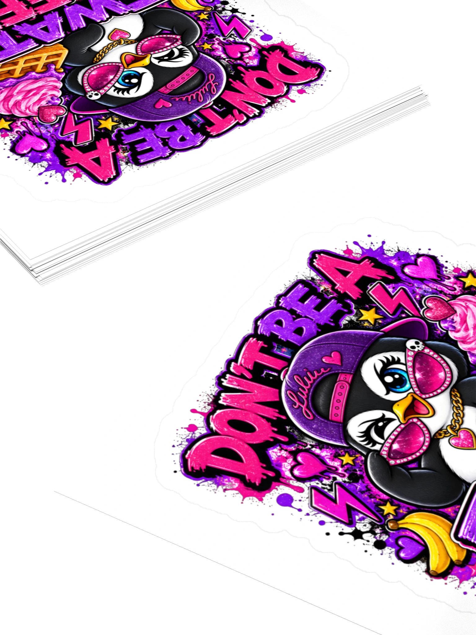 Don't Be A Twat Waffle Lulu Sticker product image (4)