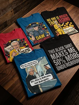 The Techno Memist 5-Shirt Power Bundle