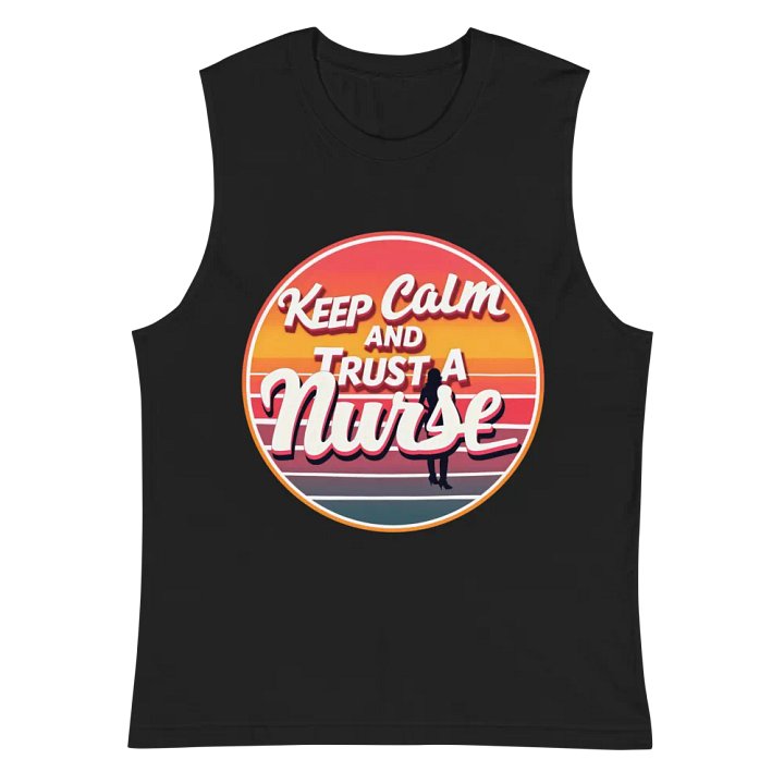 Sunset Nurse Retro Muscle Tank product image (3)