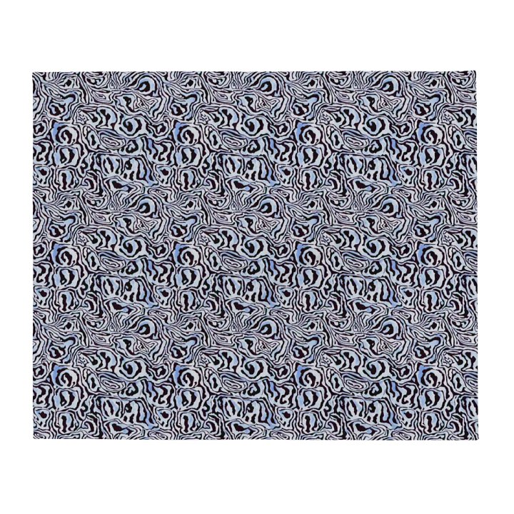 Blue Black Snake Pattern Blanket product image (2)