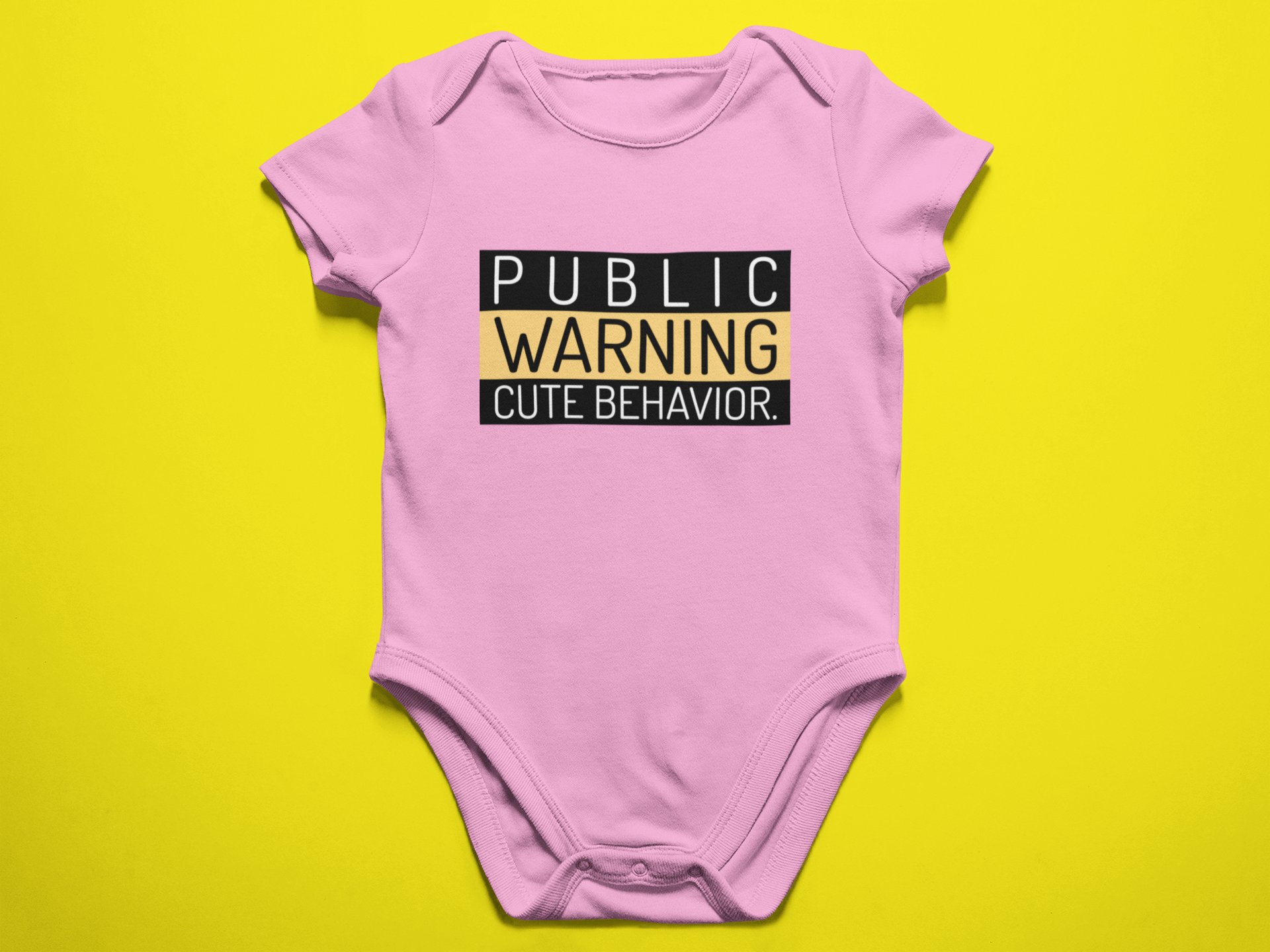 PUBLIC WARNING - Baby Bodysuit Onesies for Boys and Girls product image (3)