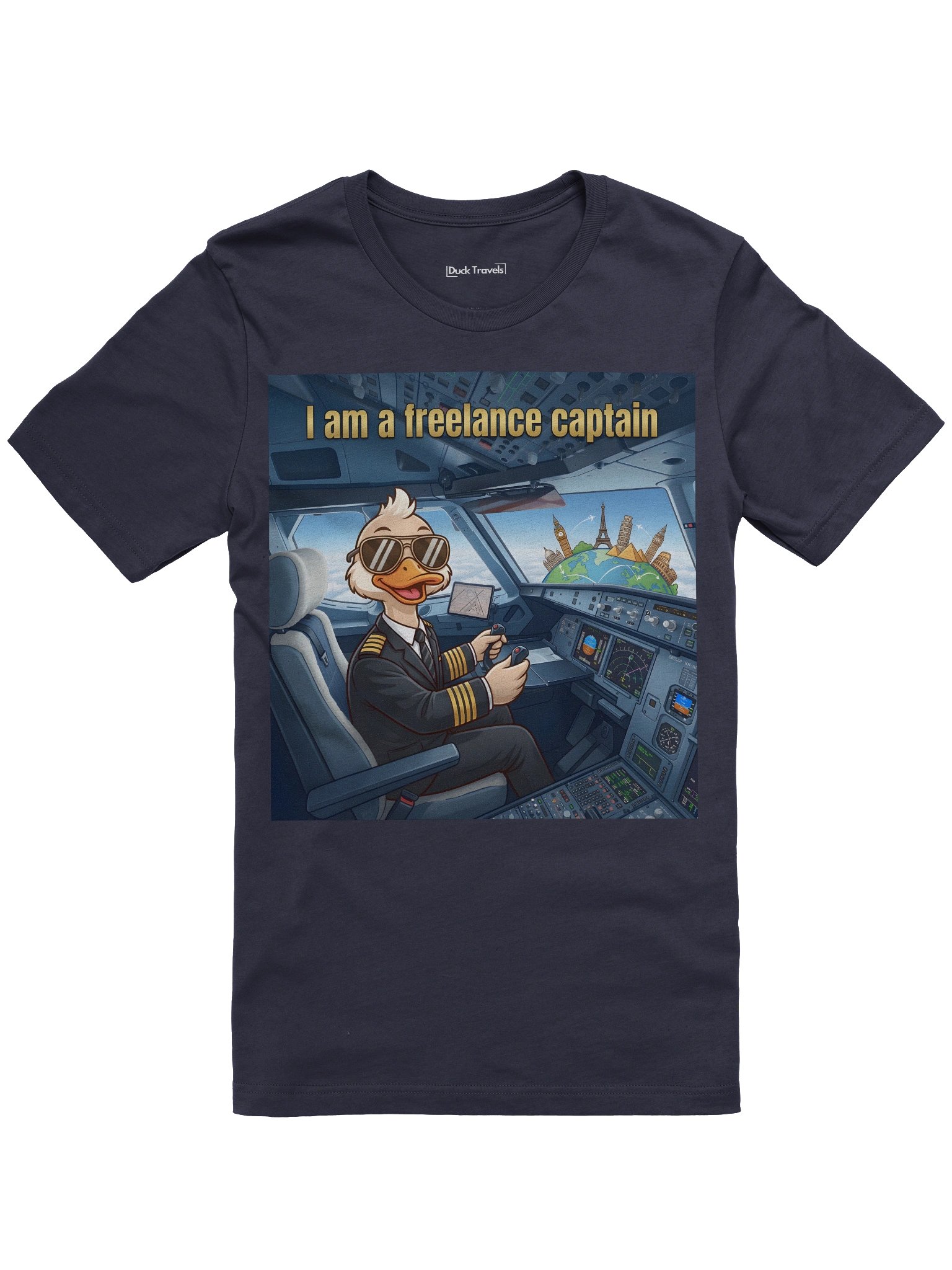 "I Am A Freelance Captain" Pilot Duck "Unisex" product image (1)