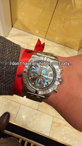 “I don’t really have any hobbies.”

Meanwhile…

• I know the lug width.
• I know the movement.
• I know the production year.
...