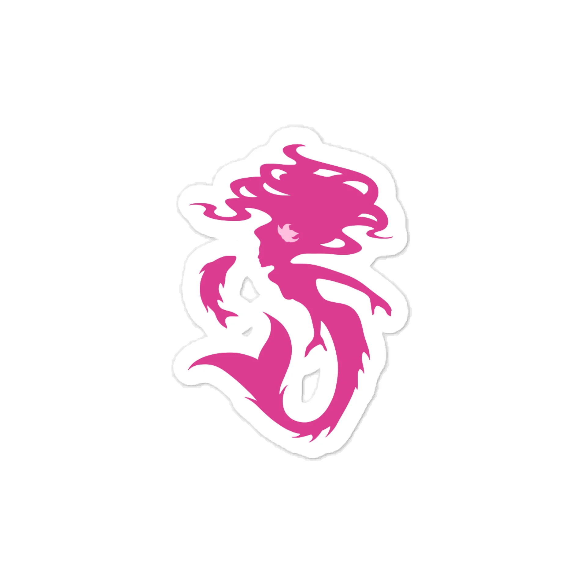 Sticker 3: The Underwater Dance: Mermaid Blossom Pink Decal product image (1)