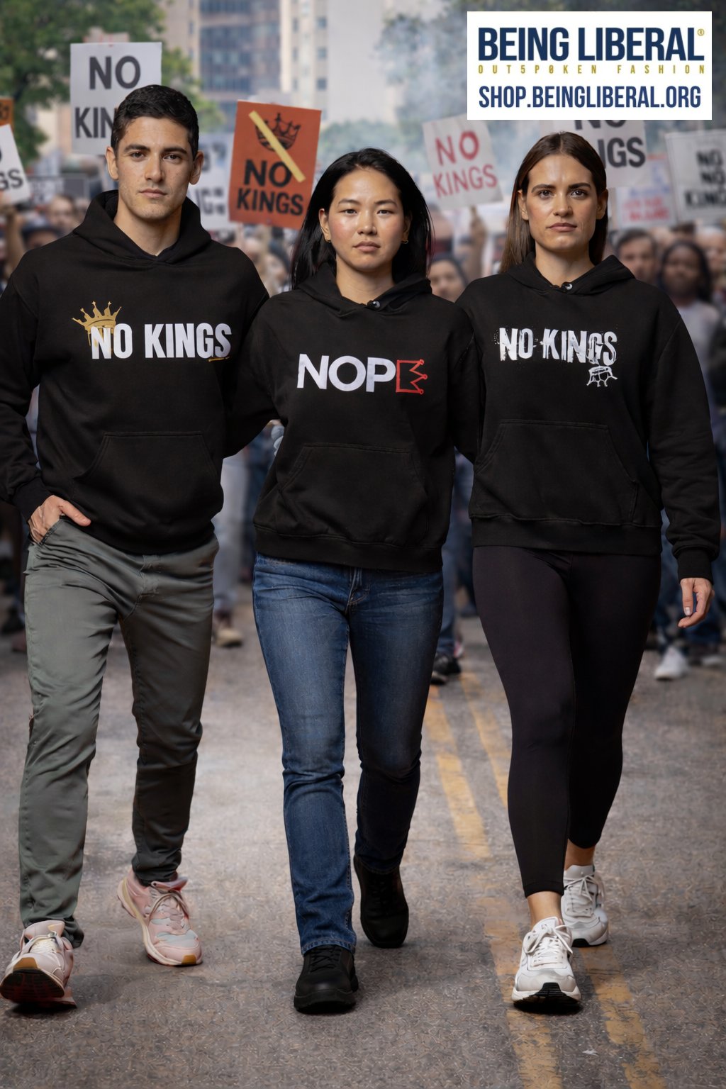 NOPE No Kings Hoodie - Being Liberal product image (4)