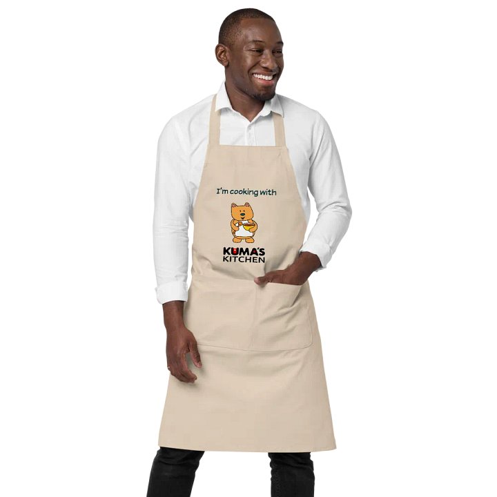 Cooking with Kuma's Kitchen Organic Cotton Apron product image (1)