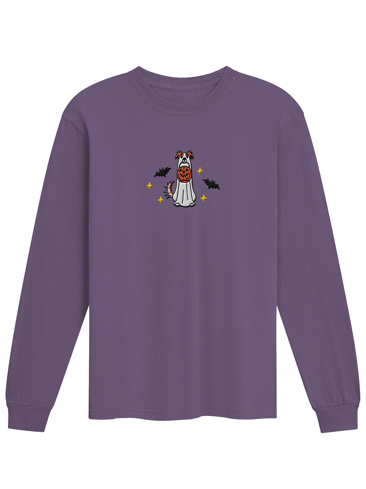 Halloween Borzoi(Red & White) Embroidered Long-Sleeve T-Shirt product image (17)