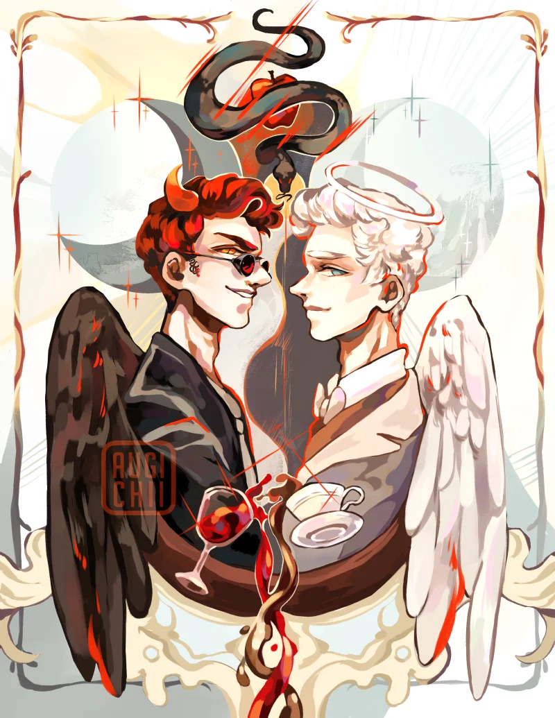 ⚫Good Omens // 2019 Print product image (1)