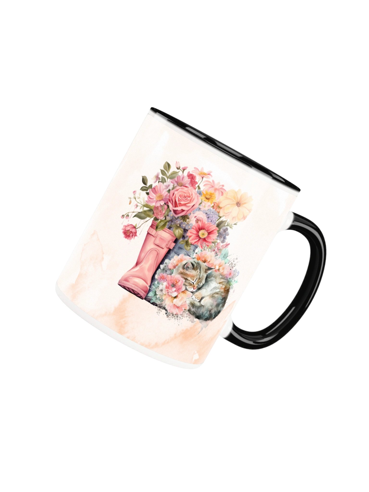 Floral Sleeping Kitten Mug product image (25)