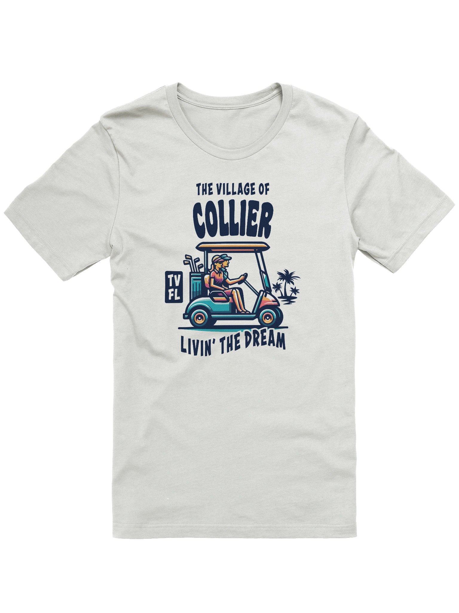 The Village of Collier TV FL Golf Cart Design T-Shirt product image (1)