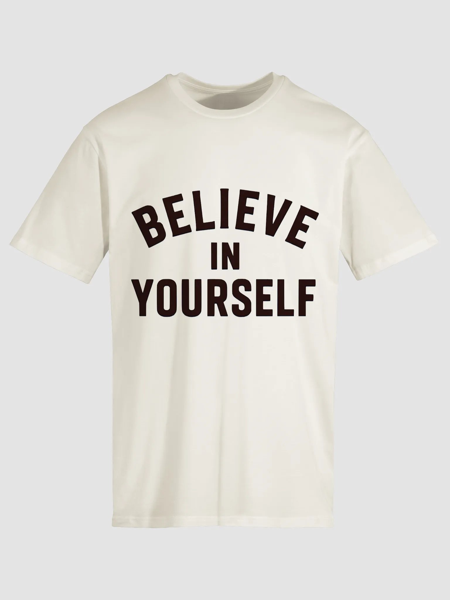 Believe in Yourself Arch Text Premium Tee product image (10)