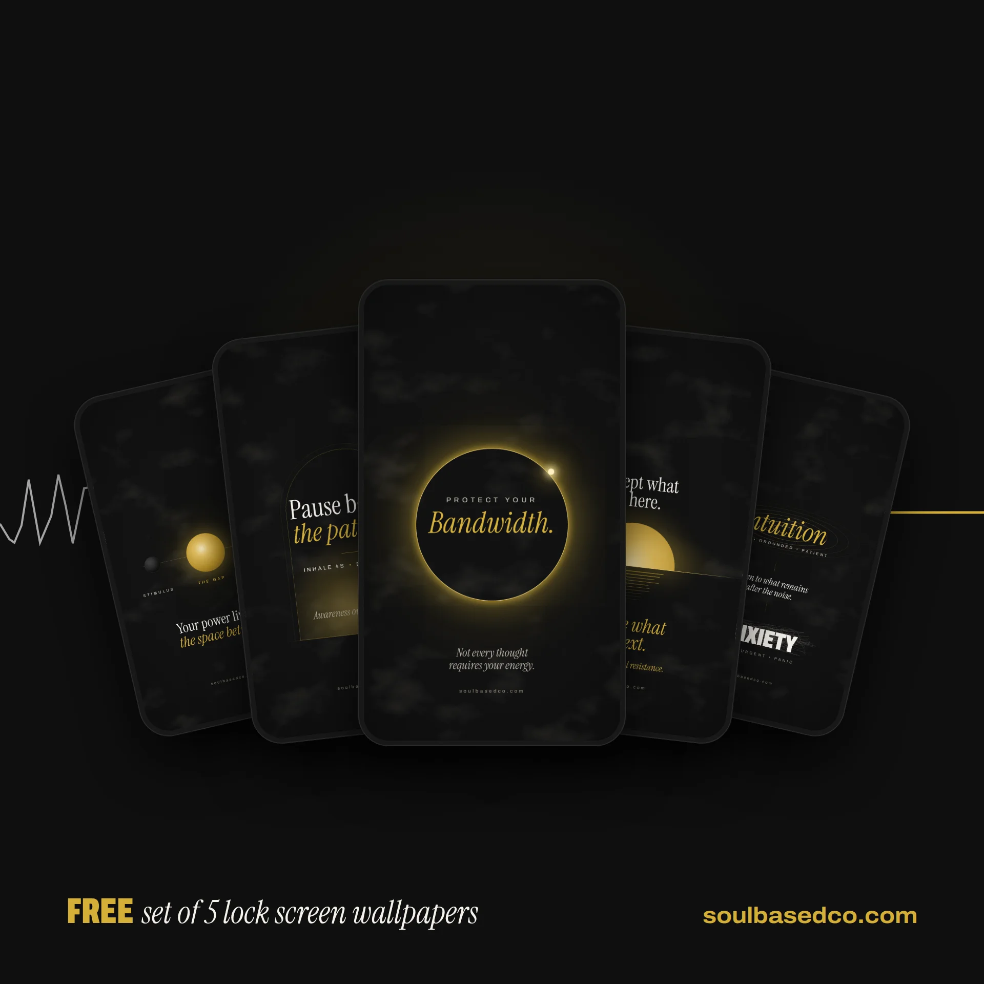 Soulbased Lock Screen Collection (Free Set of 5 Wallpapers) product image (1)