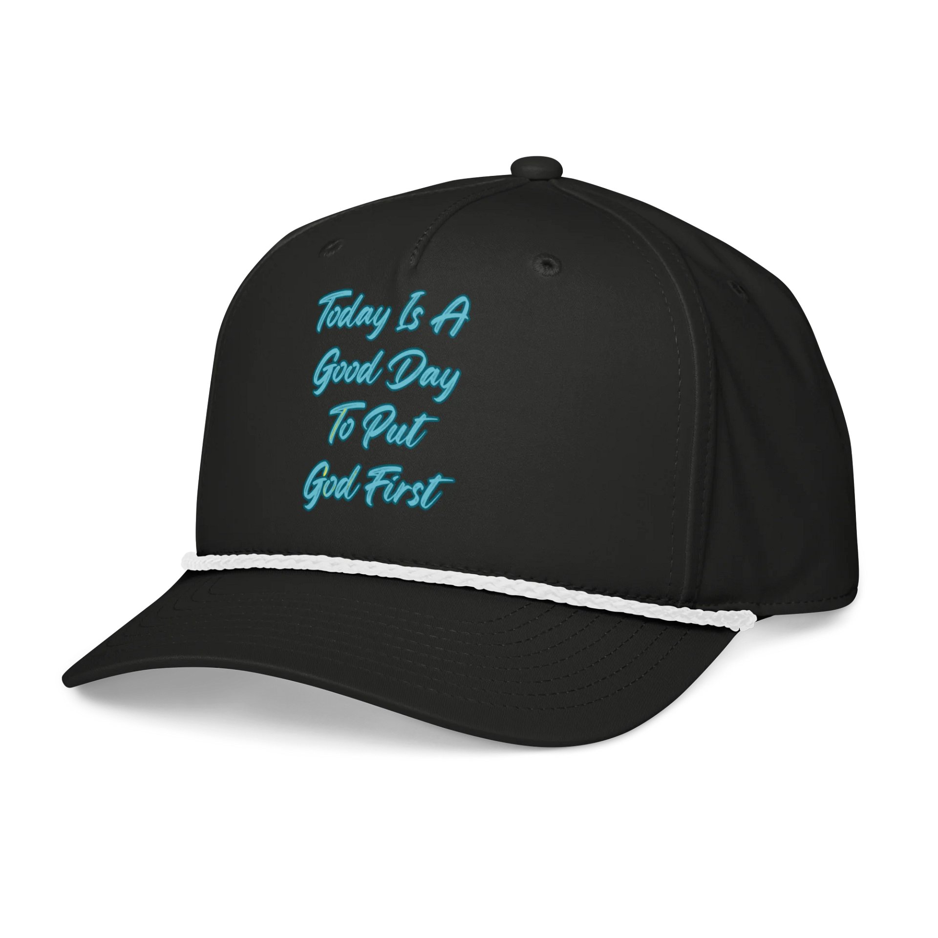 Faith-Inspired Retro Cap: 'Today Is A Good Day To Put God First' product image (3)