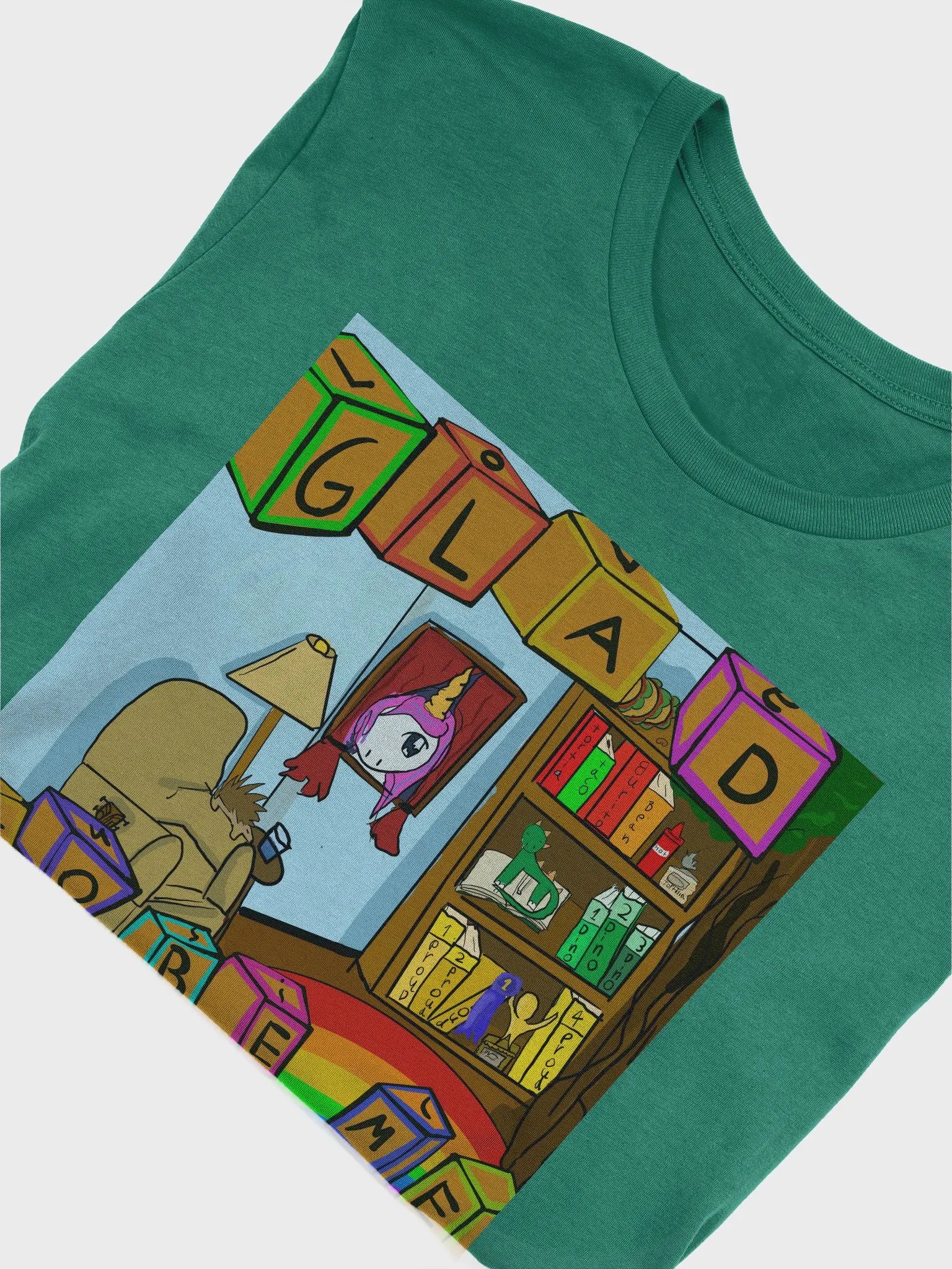 Glad To Be Me green tee product image (5)