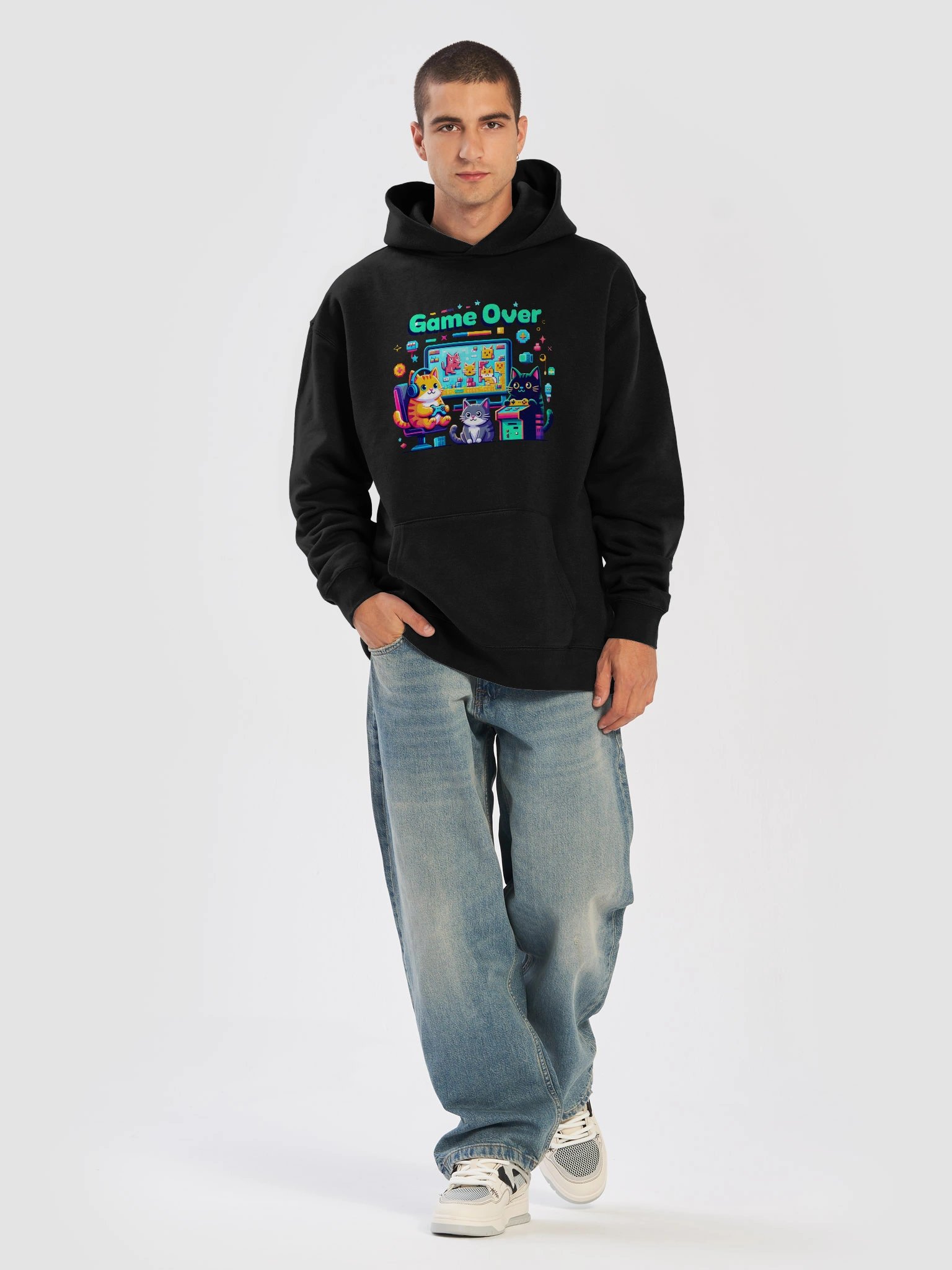 Gaming Cats Unisex Oversized Hoodie product image (9)