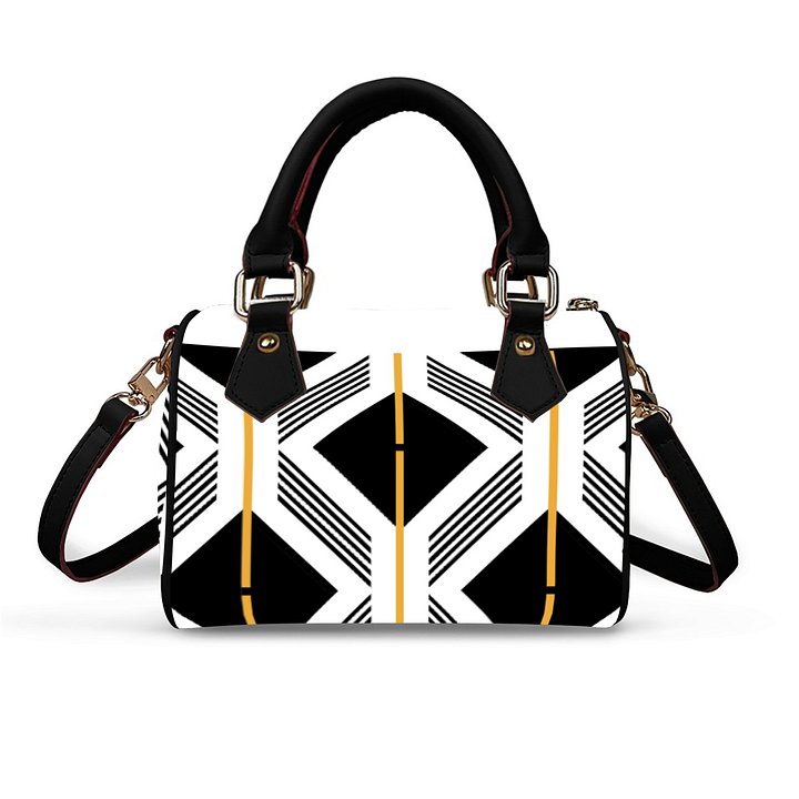 Art Deco Luxe Leather Barrel Bag product image (2)