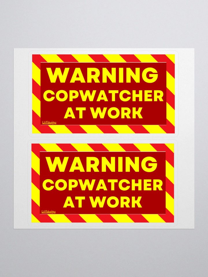 WARNING : COPWATCHER AT WORK product image (3)