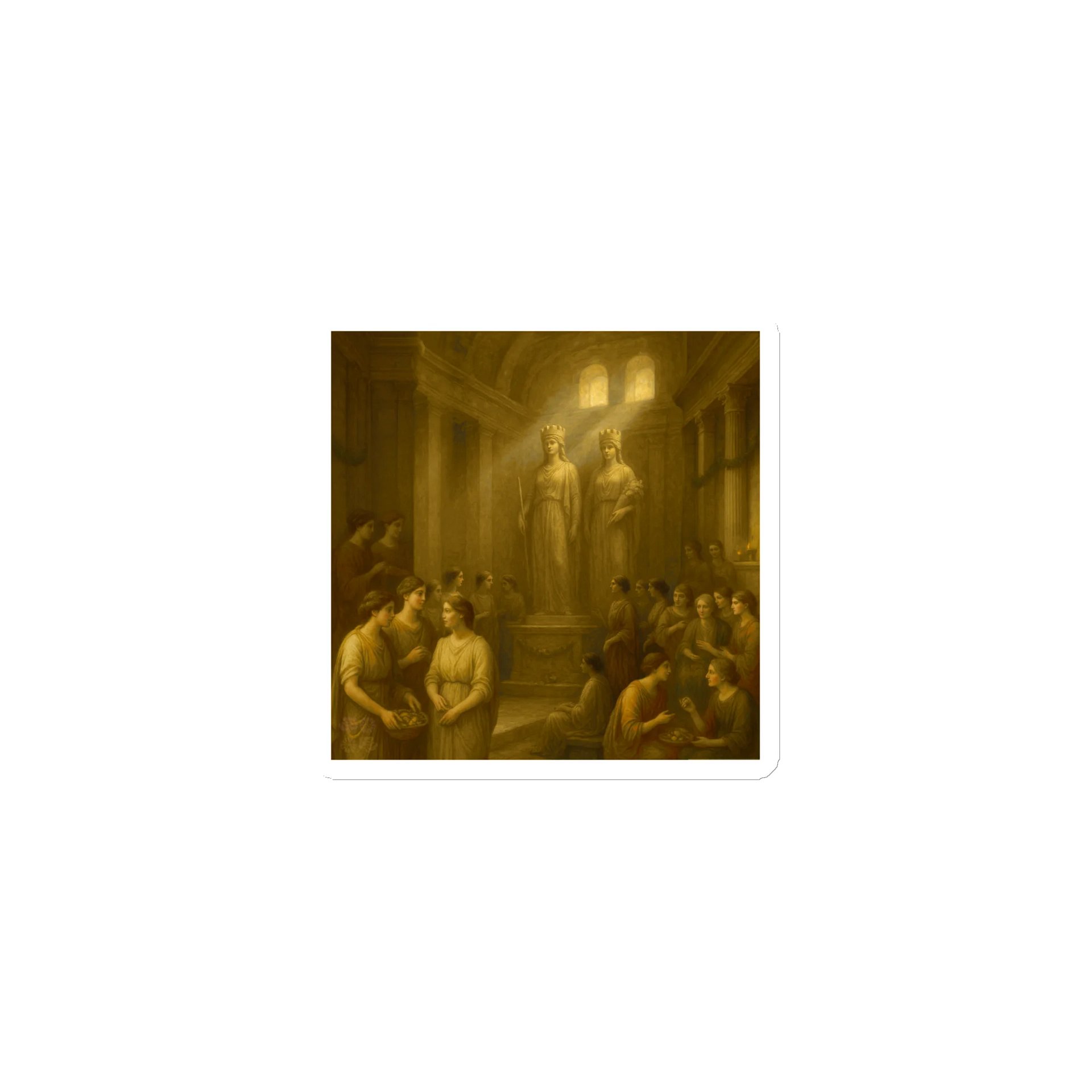 Temple of Fortuna Muliebris Vinyl Magnet product image (1)